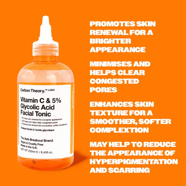 Carbon Theory  SupaVIT-C - 5% Glycolic & Vitamin C Facial Tonic - Image 3