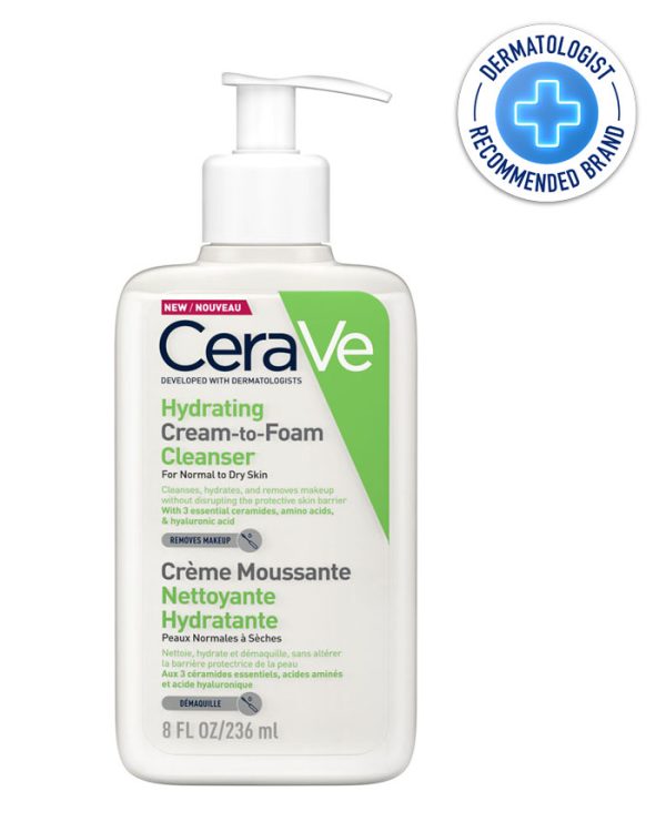 Cerave Hydrating Cream-to-Foam Cleanser