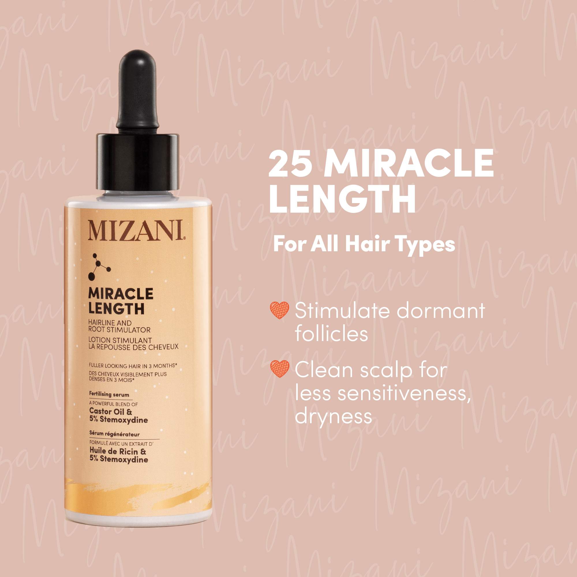 Mizani 25 Miracle Length - Hairline & Root Stimulator Serum - Image 2
