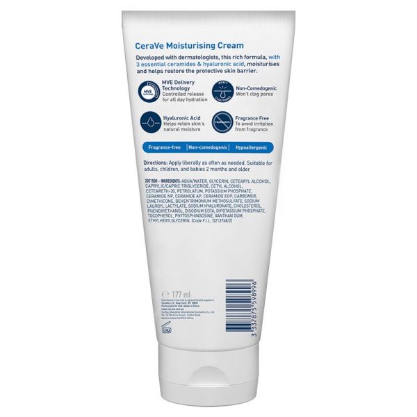 CeraVe Moisturising Cream 177ml - Image 3