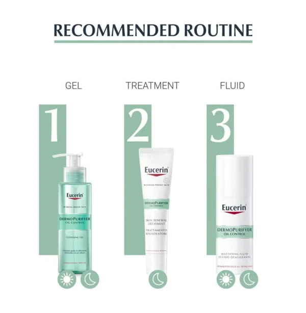 Eucerin dermo purifyer oil control skin renewal treatment - Image 3