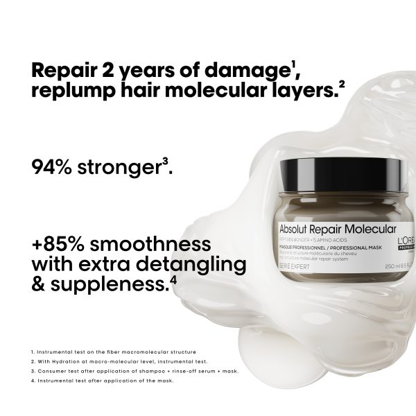 L’Oréal Professionnel Absolut Repair Molecular Rinse-off Hair Mask - Image 2