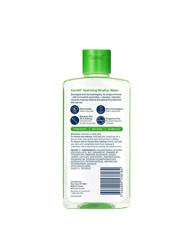 Cerave Micellar Cleansing water 275ml - Image 2