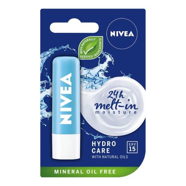 Nivea 24H Moisture Hydro Care SPF15 Caring Lip Balm - Image 6