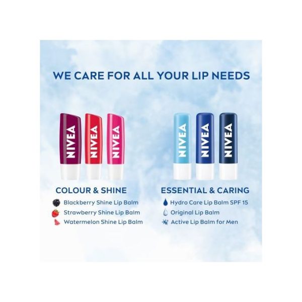 Nivea 24H Moisture Blackberry Shine Caring Lip Balm - Image 7