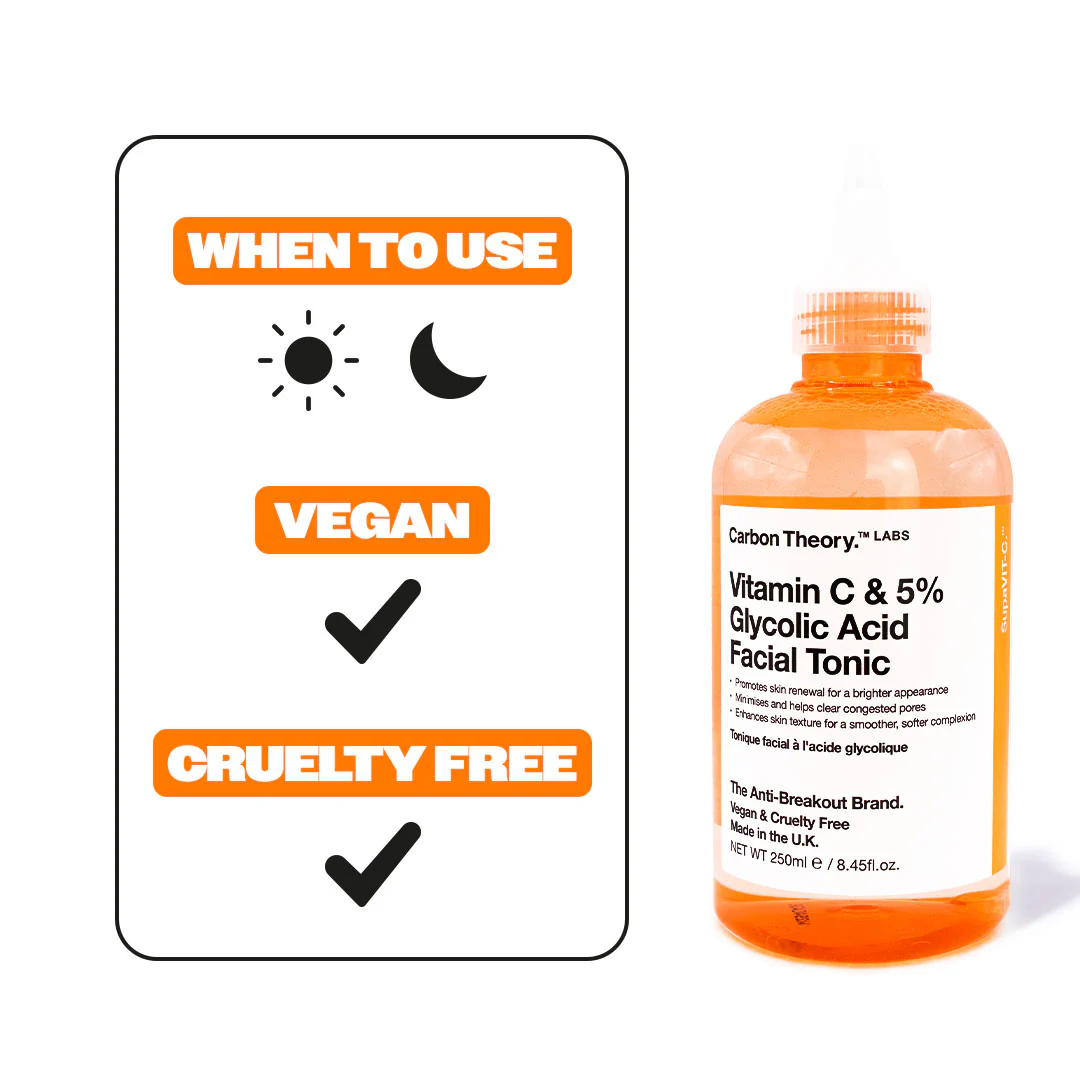 Carbon Theory  SupaVIT-C - 5% Glycolic & Vitamin C Facial Tonic - Image 2