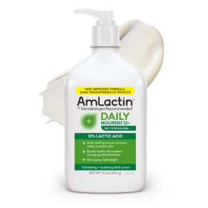 Amlactin Daily Nourish 12% Lactic Acid Exfoliating + Hydrating AHA Lotion 567g