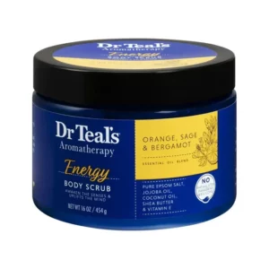 Dr Teals Aromatherapy Energy Body Scrub Orange, Sage & Bergamot 454g