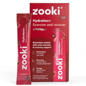 Zooki Hydration+ Exercise and Recover - Cherry Flavour