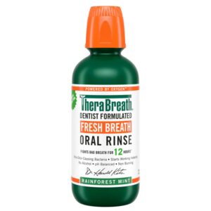TheraBreath Dentist Formulated Fresh Breath Oral Rinse Rainforest Mint 473ml