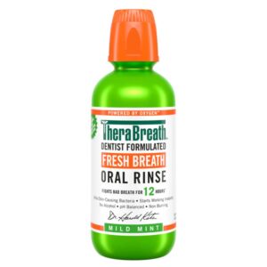 TheraBreath Dentist Formulated Fresh Breath Oral Rinse - Mild Mint 473ml