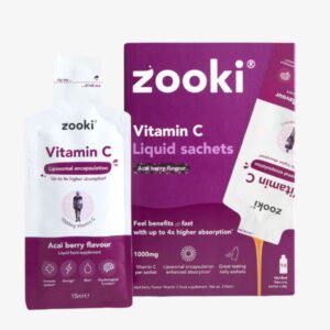 Zooki Lipsomal Vitamin C - Acai Berry Flavour 1000mg