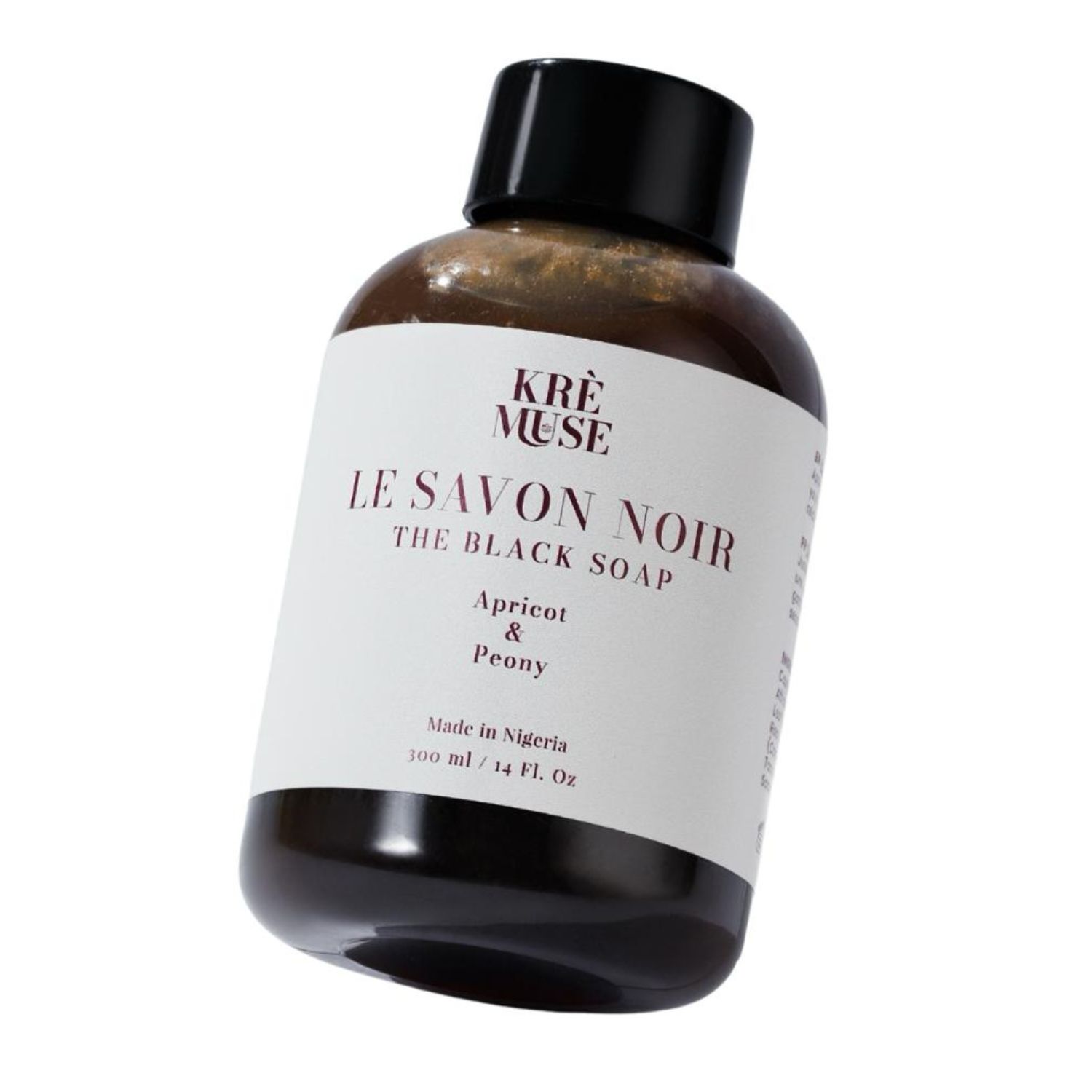 Krèmuse Le Savon Noir (The Black Soap) Apricot & Peony (300ml)