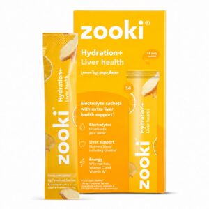 Zooki Electrolytes+ Liver Health, Lemon Ginger Flavour