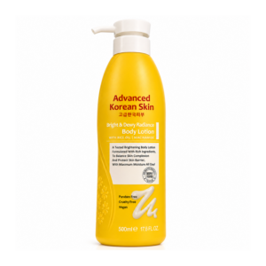 Advanced Korean Skin Bright & Dewy Radiance Body Lotion (Vitamin C, 500ml)