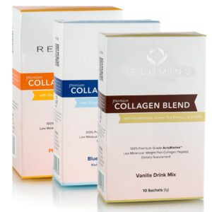 Relumins Premium Collagen Blend with Glutathione, Green Tea Extract and CoQ10(20 Sachets)
